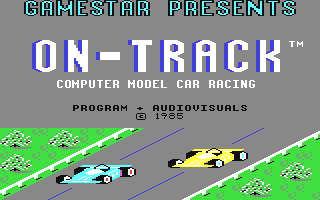 On-Track Computer Model Car Racing Title Screen